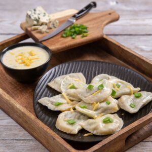 Pierogi ze szpinakiem i serem feta