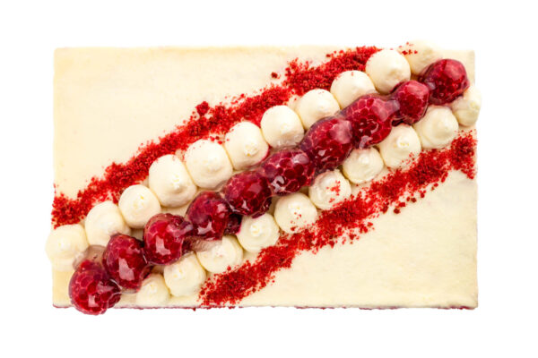 Kostka Red Velvet Cukrárna Jacek Placek je synonymem chuti domácích dortů z přírodních produktů.