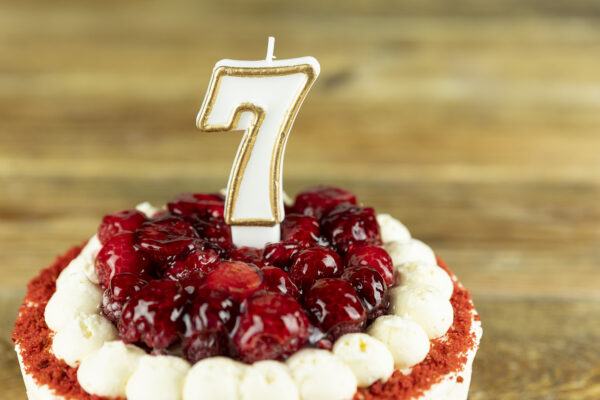 number 7 cake candle Cukiernia Jacek Placek is synonymous with the taste of homemade cakes made from natural products.