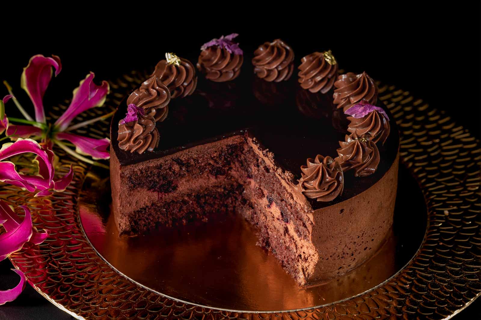 Kuchen, Königlicher Hausgemachte Schokoladenkuchen - - Kuchen, Kekse Jacek Placek