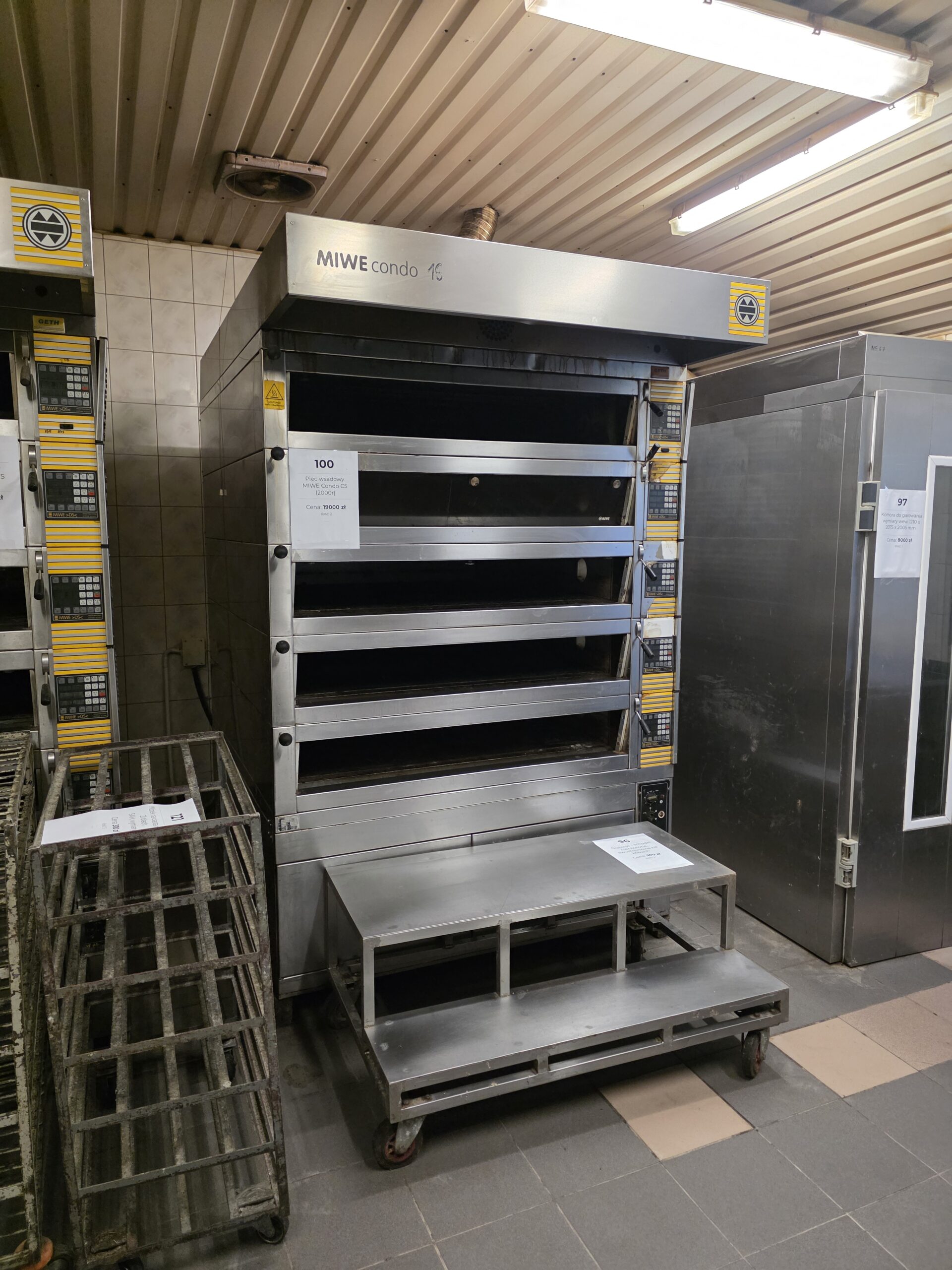 Piec wsadowy MIWE Condo C5 z 2000 roku, 5 komór pieczenia z garownią